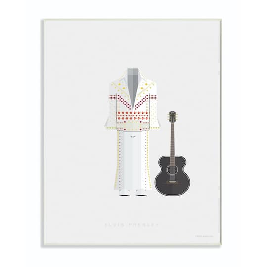 Stupell Industries Elvis Fashion Design Wall Plaque